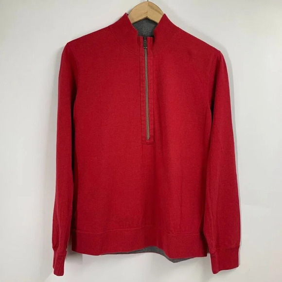 Tommy Bahama Men's Relax Reversible Cotton Long Sleeve Pullover Sweatshirt‎ SZ S - Picture 1 of 15